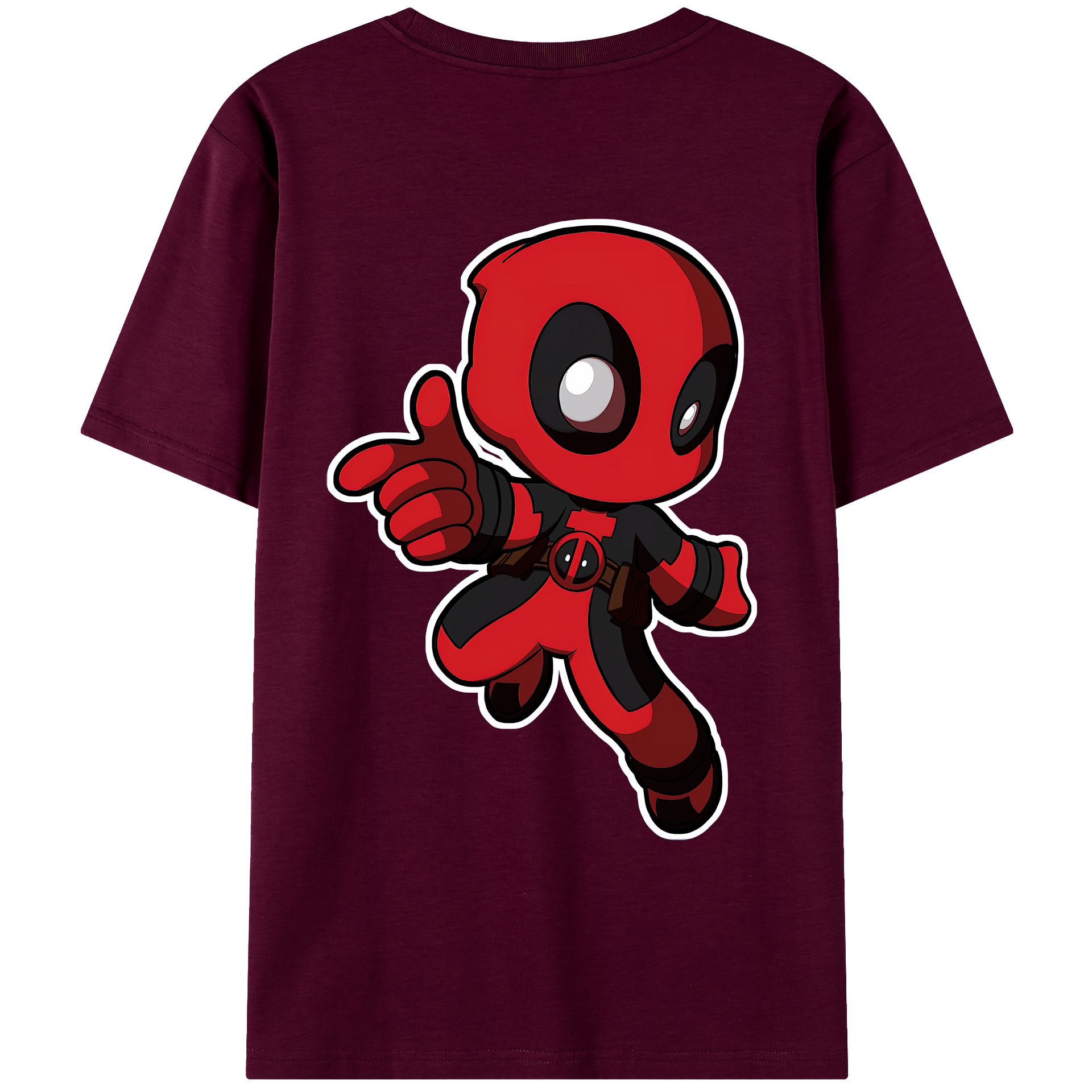 （画像用） Deadpool デッドプール レディース半袖Tシャツ(バックプリント)